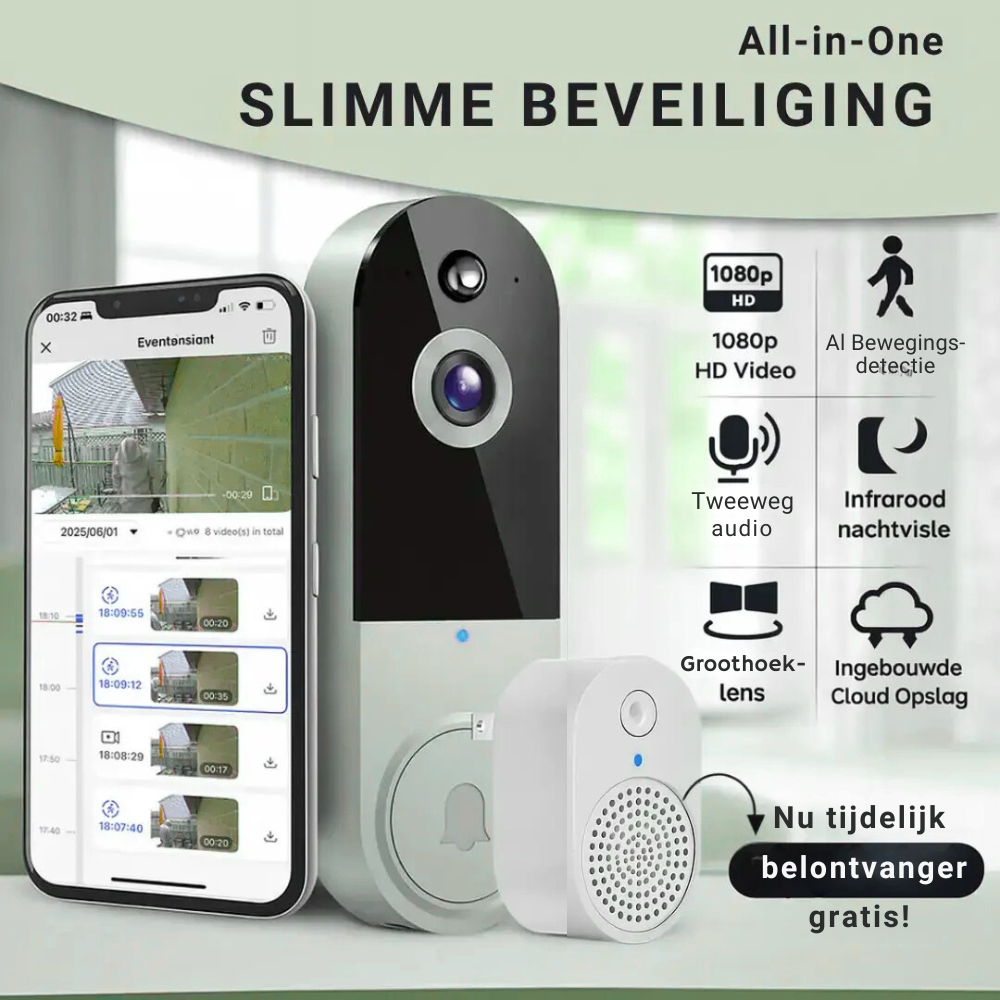 BellBuddy™ | Overal ter wereld je voordeur in de gaten houden!