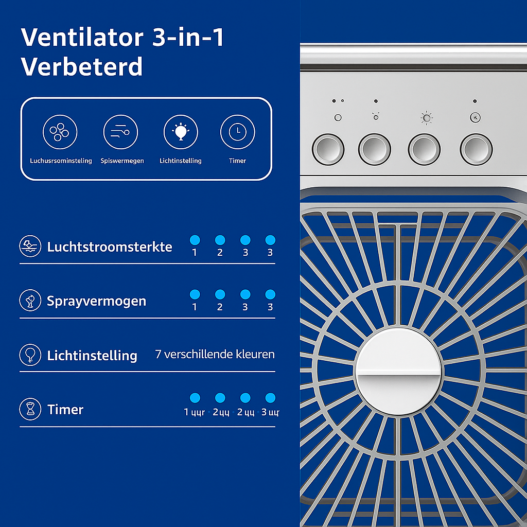 AirNova™ NevelKoeler – Directe Verfrissing op Warme Dagen - Largazo.nl