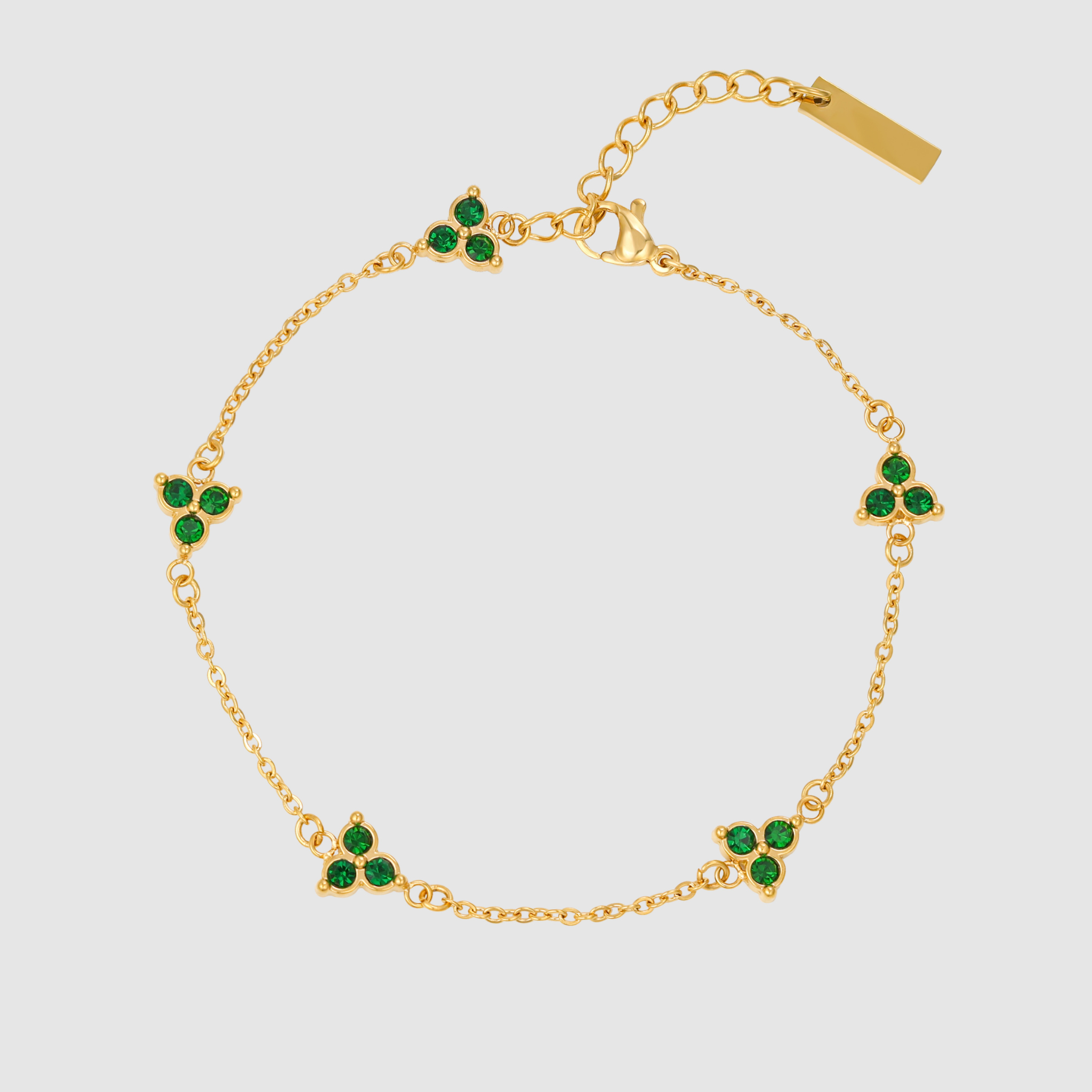 Green Clover Bracelet (Gold) - Largazo.nl