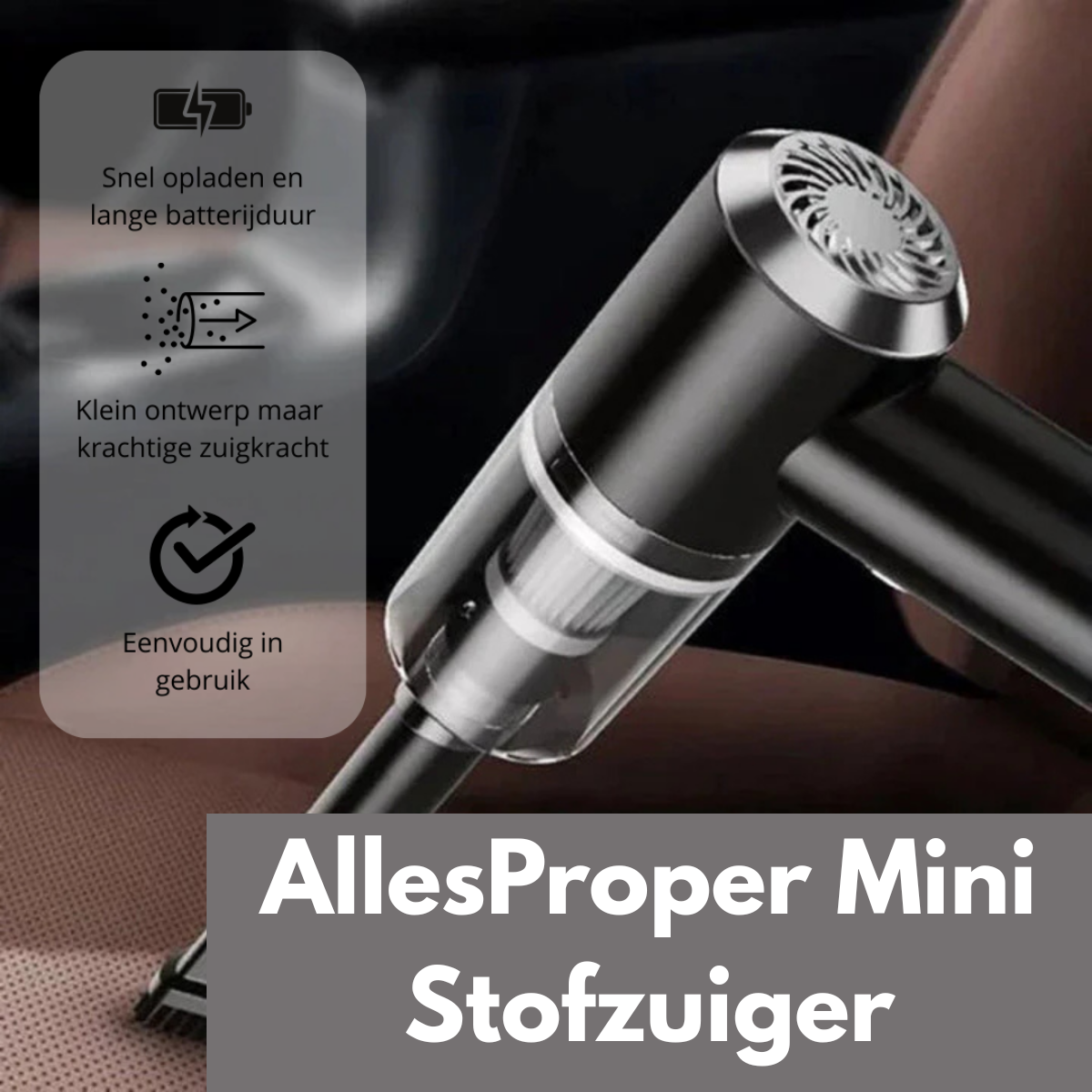 AllesProper Mini Stofzuiger - Houdt alles schoon zonder gedoe - Largazo.nl