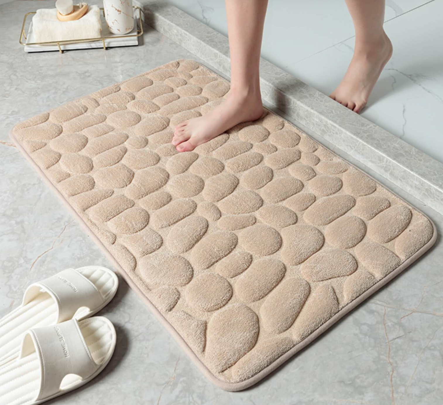 WaterZacht Antislip Badmat - Veiligheid en comfort voor jouw badkamer - Largazo.nl