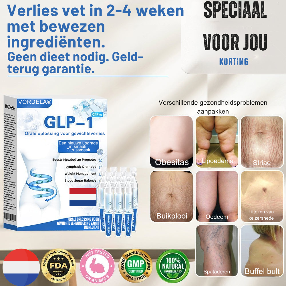 GLP-1 Pro orale oplossing voor gewichtsverlies - Largazo.nl